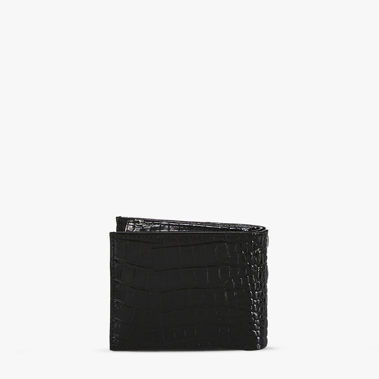 Bifold Wallet Black Melbourne Back View