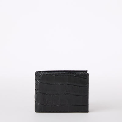 Black Baypoint Bifold Wallet Front View 