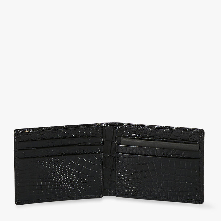 Black Melbourne Billfold Wallet Open View