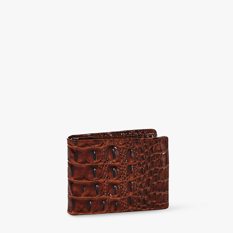 Pecan Melbourne Billfold Wallet Side View