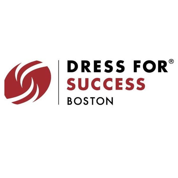 Dress for Success Boston logo on a white background