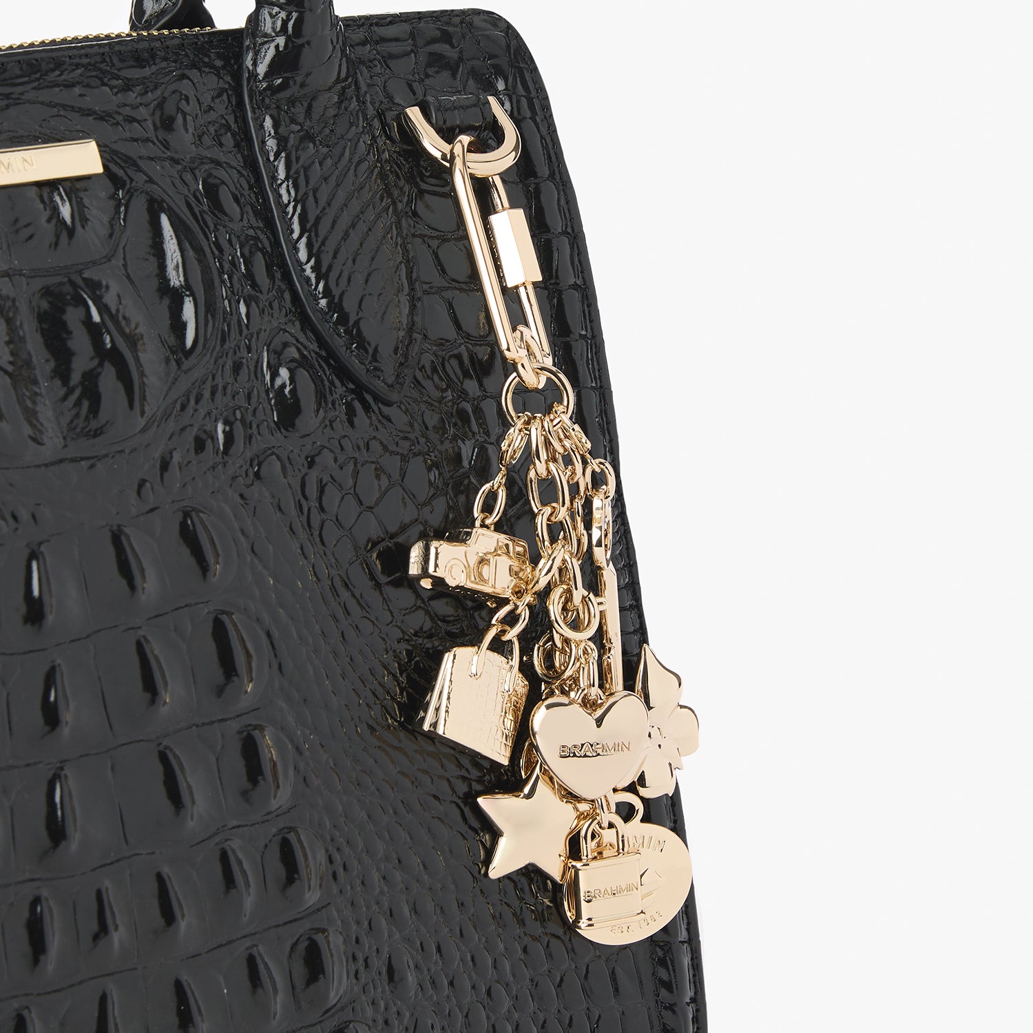 1982 Padlock | Light Gold Charm | BRAHMIN