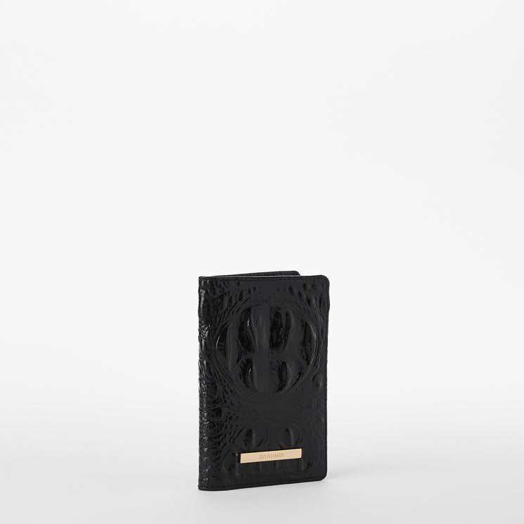 Black Melbourne Passport Wallet Side View 