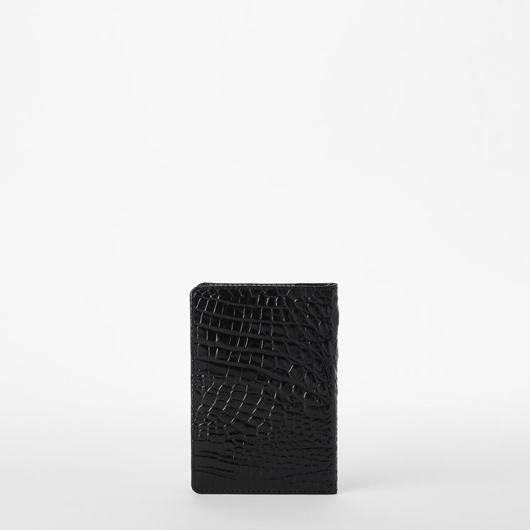 Black Melbourne Passport Wallet Back View 