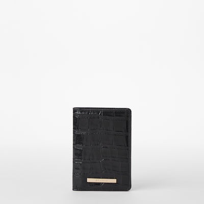 Black Baypoint Passport Wallet Front View 