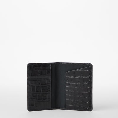 Black Baypoint Passport Wallet Open Top View 