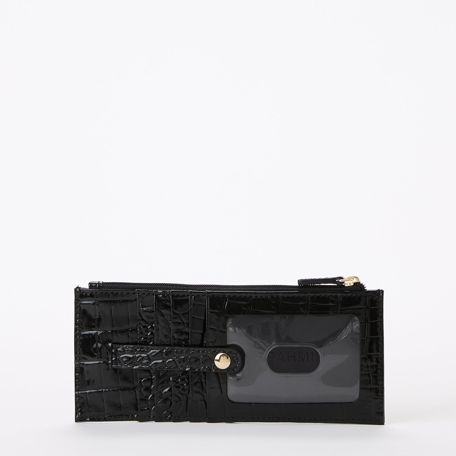 Credit Card Leather Wallet | Black Melbourne | BRAHMIN