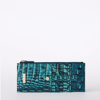 Blue Patina Melbourne Credit Card Wallet Front View 