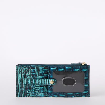 Blue Patina Melbourne Credit Card Wallet Back View 