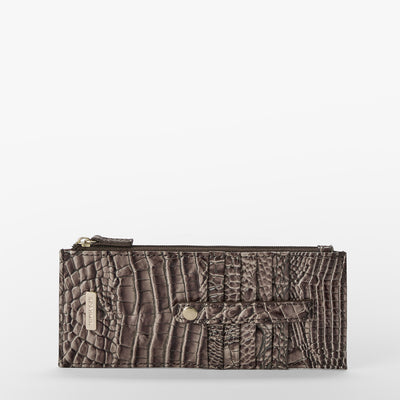 Smokey Taupe Melbourne Credit Card Wallet Front View 