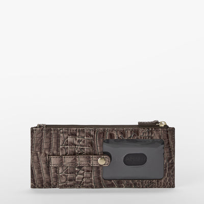 Smokey Taupe Melbourne Credit Card Wallet Back View