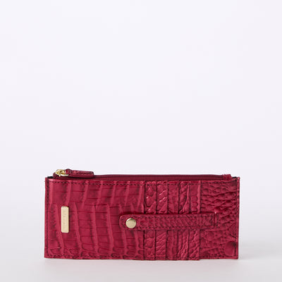 Merlot Ombre Melbourne Credit Card Wallet Front View 