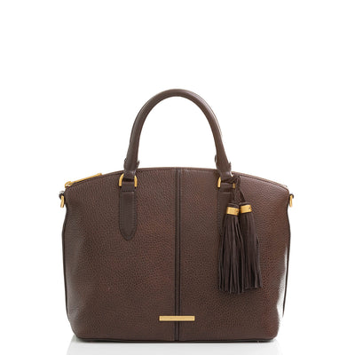 Chocolate Cordoba Duxbury Satchel Front View 