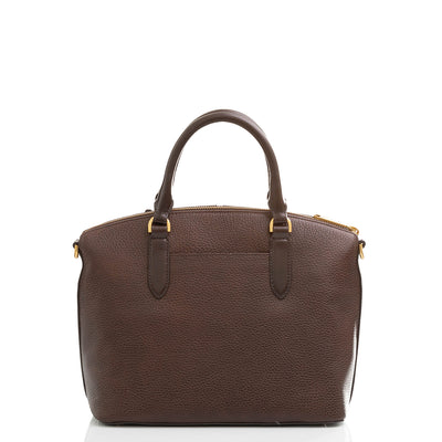 Chocolate Cordoba Duxbury Satchel Back View 