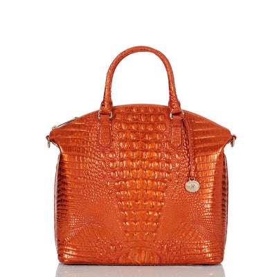 Orange Potion Melbourne Large Duxbury Satchel Front View 