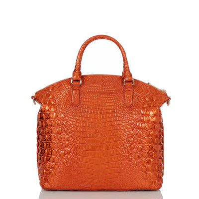 Orange Potion Melbourne Large Duxbury Satchel Back View 