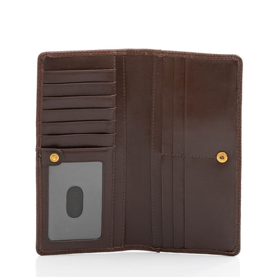 Chocolate Cordoba Ady Wallet Open Top View 
