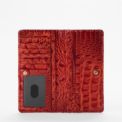 Radiant Red Melbourne Ady Wallet Open Top View 
