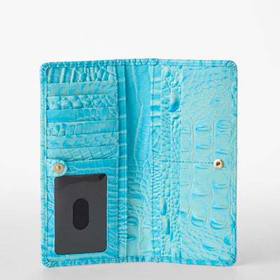 Tropic Blue Melbourne Ady Wallet Open Front View