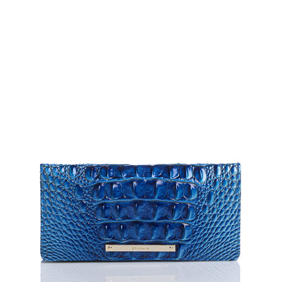 Electric Blue Ombre Melbourne Ady Wallet Front View 
