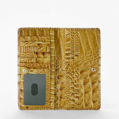 Golden Rod Ombre Melbourne Ady Wallet Open Top View 