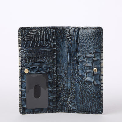 Twilight Blue Ombre Melbourne Ady Wallet Open Top View 