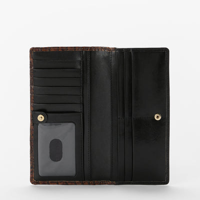 Black Tuscan Ady Wallet Open Top View 