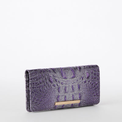 Purple Glitter Melbourne Ady Wallet Side View 
