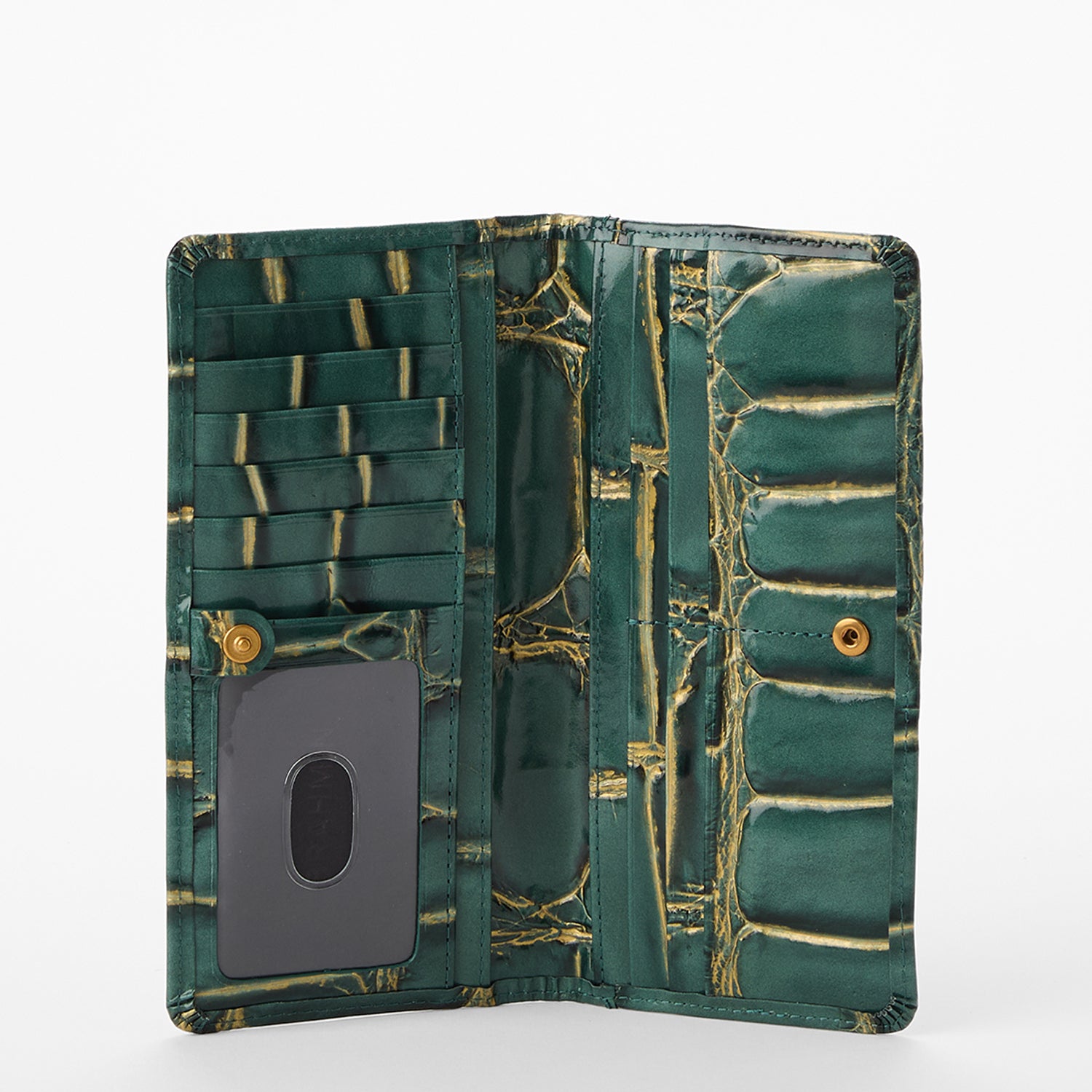 Ady Leather Wallet | Mystic Green Nerina | BRAHMIN