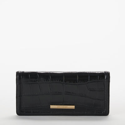 Black Bedford Ady Wallet Front View 