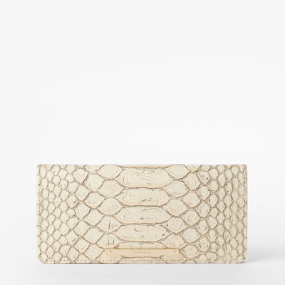 Oyster Grey All Over Snake Ady Wallet Front View 