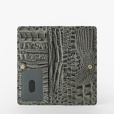 Charcoal Zinnia Ady Wallet Open Top View 