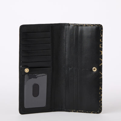 Black Cavatica Ady Wallet Open Top View 