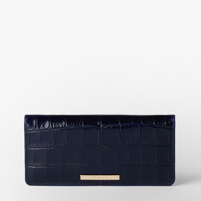 Navy Angora Ady Wallet Front View 