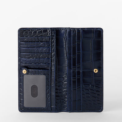 Navy Angora Ady Wallet Open Top View 