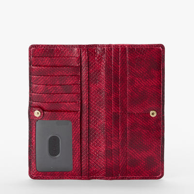 Red Opal Cassatt Ady Wallet Open View 