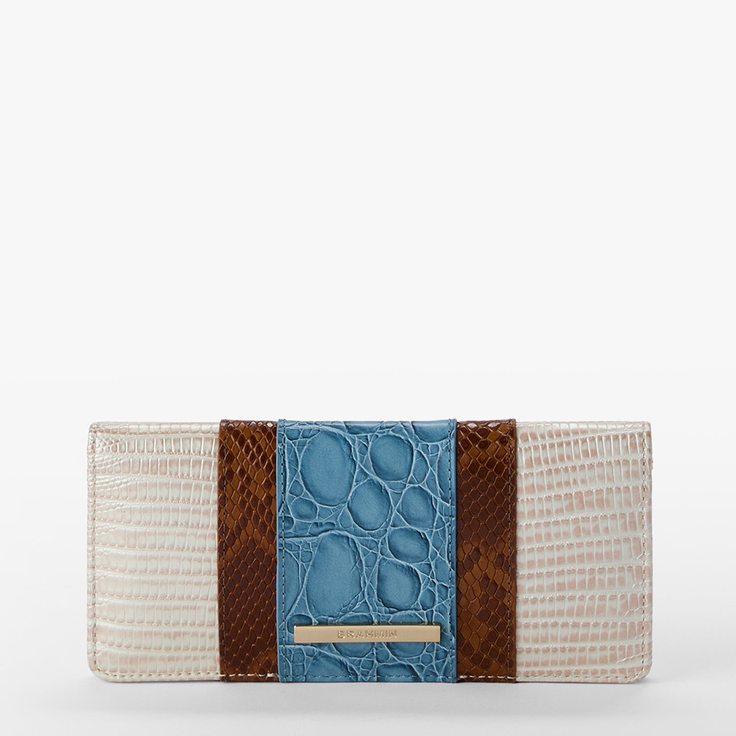 Jane Mini Leather Wallet | Mint Novella | BRAHMIN