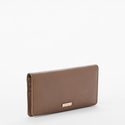 Taupe Belcanto Ady Wallet Front Side View 