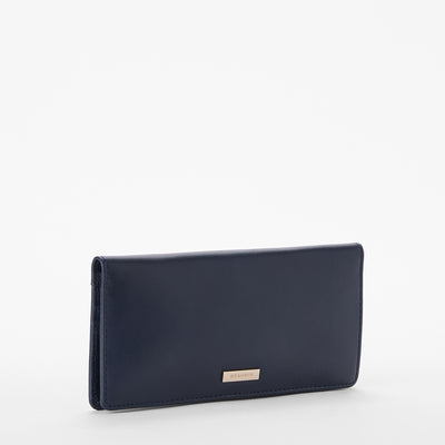 Navy Belcanto Ady Wallet Front Side View 