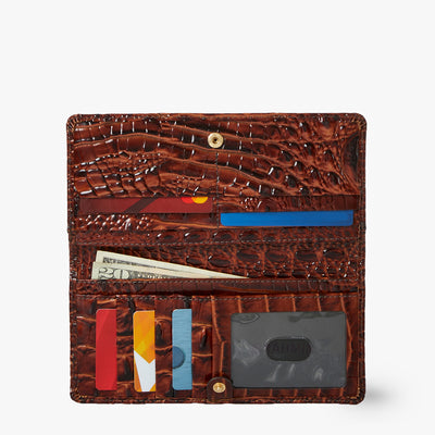 Pecan Melbourne Ady Wallet Open with Money