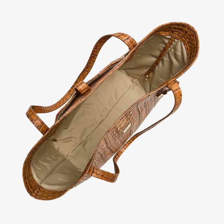 Luggage Brown Leontyne All Day Tote Open View 