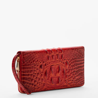 Radiant Red Melbourne Skyler Wallet Side View 
