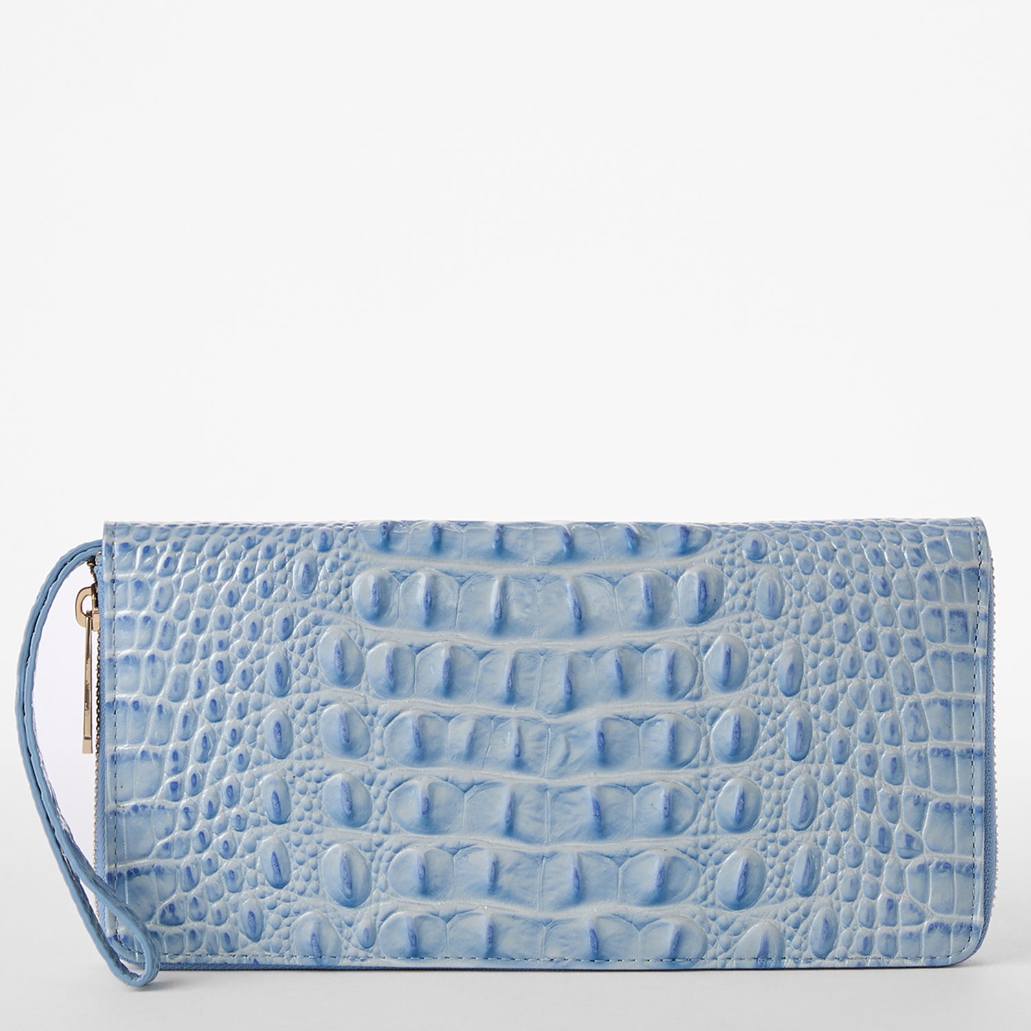 Brahmin Melbourne Collection Skyler Heavenly Blue Travel Wristlet Heavenly Blue