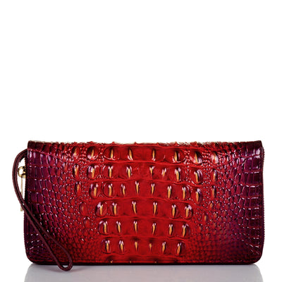 Ruby Ombre Melbourne Skyler Clutch Front View 
