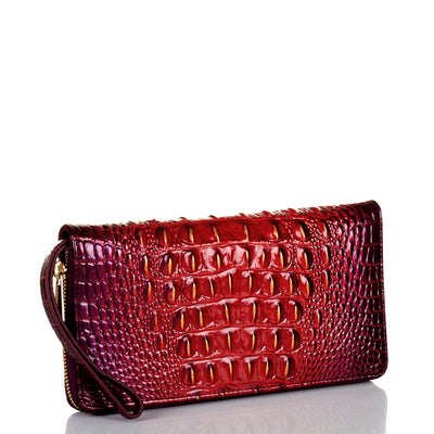 Ruby Ombre Melbourne Skyler Clutch Side View 
