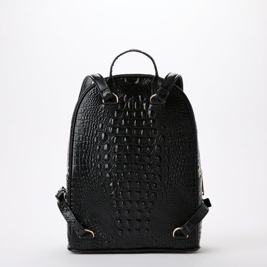 brahmin backpack mini Black Melbourne Dartmouth 7.75 W x 7.50 H x 4.50 D Designer Leather Backpacks | Mini