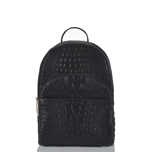 Black Barker Dartmouth Backpack Front View 