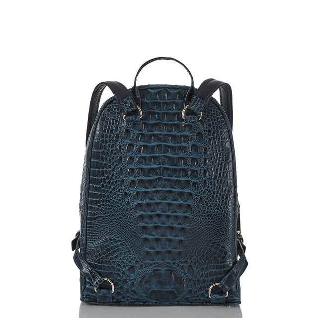 Navy Barker Dartmouth Backpack  Back View 