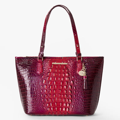 Ruby Ombre All Over Medium Asher Tote Front View