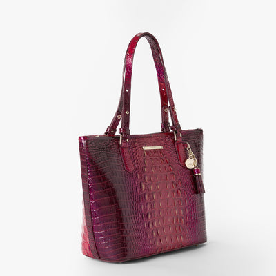 Ruby Ombre All Over Medium Asher Tote Side View 